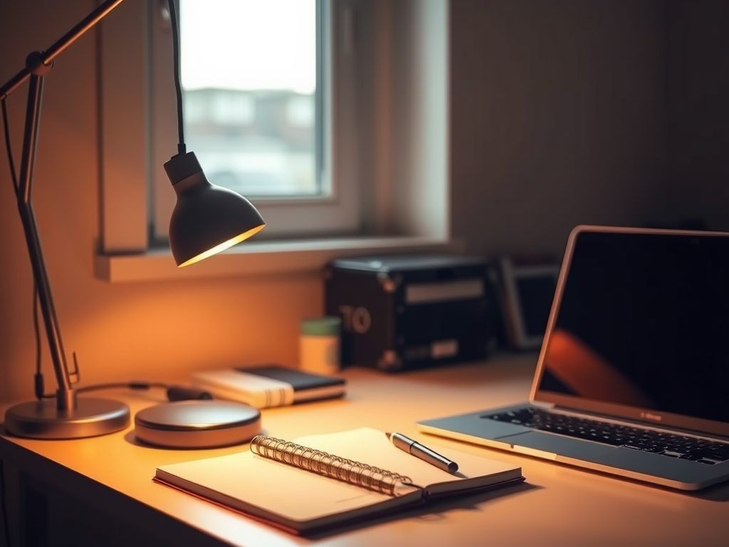 Oświetlenie biurka z lewej czy prawej strony: jak ustawić lampkę, by uniknąć cieni i poprawić komfort pracy